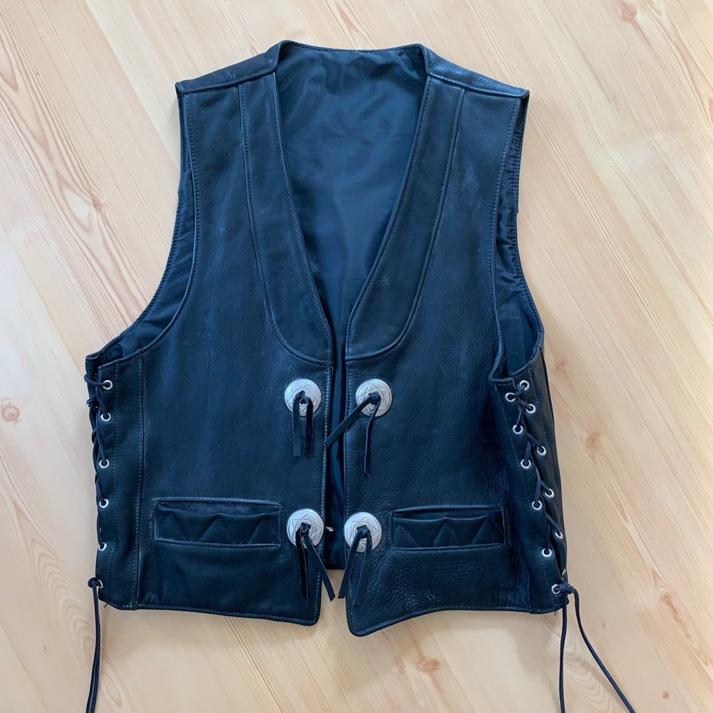 Vintage Protech Leather Apparel Size medium Thick leather Made in the USA